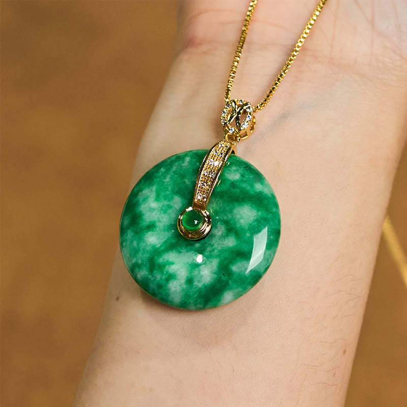 New Emerald Dry Green Safety Buckle Pendant