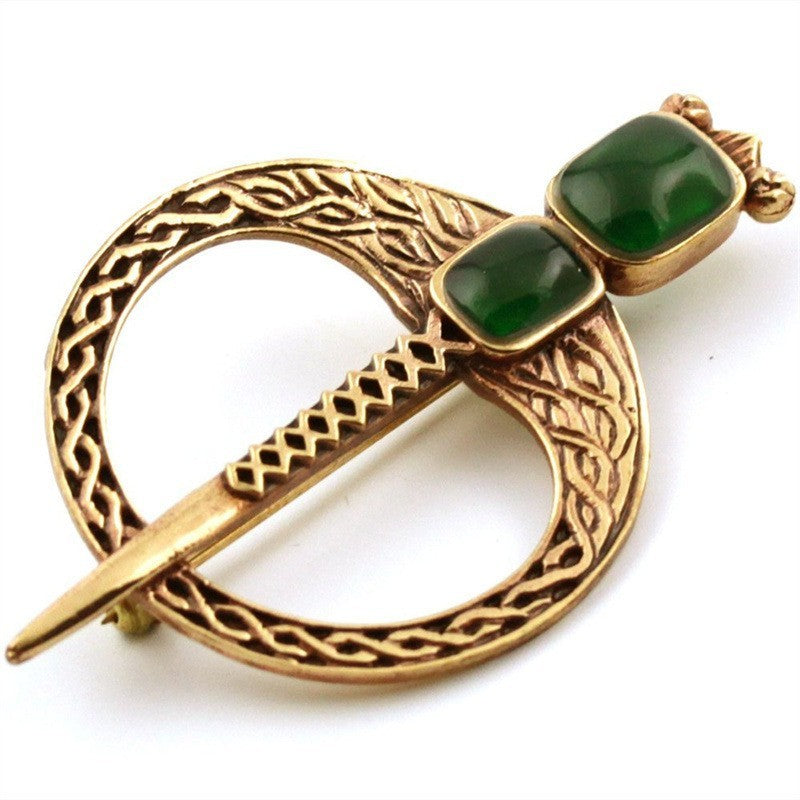 Six-pointed Star Oil Dripping Alloy Viking Brooch Artistic Retro Fashion