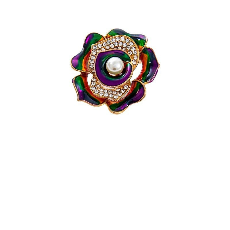 Korean Style Bee Butterfly Diamond Brooch