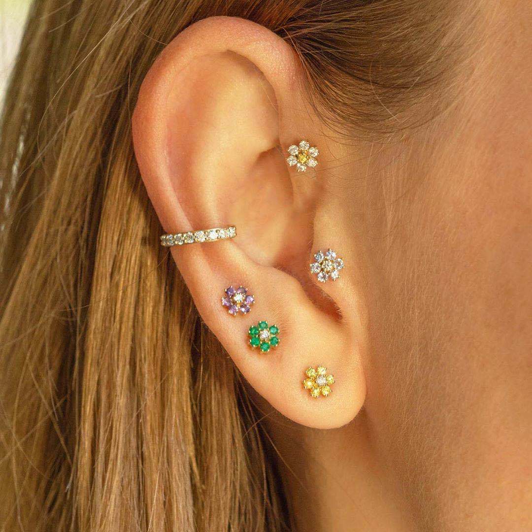 Puncture Personality Creative Screw Stud Earrings